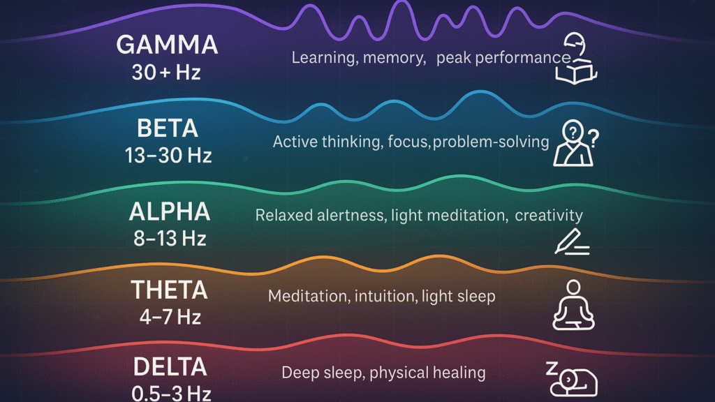 Different Brain Wave Frequencies and Their Functions